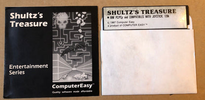 Shultz's Treasure (PC IBM, 1987) 5.25" floppy disk