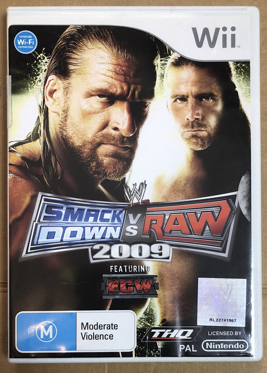 1897 Smack Down Vs Raw 2009 Featuring ECW Nintendo Wii Complete Game