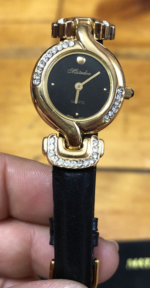 Matador Watch Lady's Stainless Steel Water Resist With Genuine Leather Band