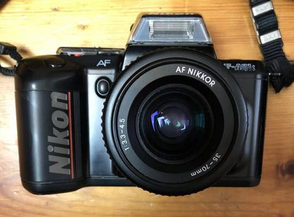 254 Nikon AF F-401S 35-70mm 1:3.3.3-4.5 Len Vintage Camera FOR PARTS ONLY