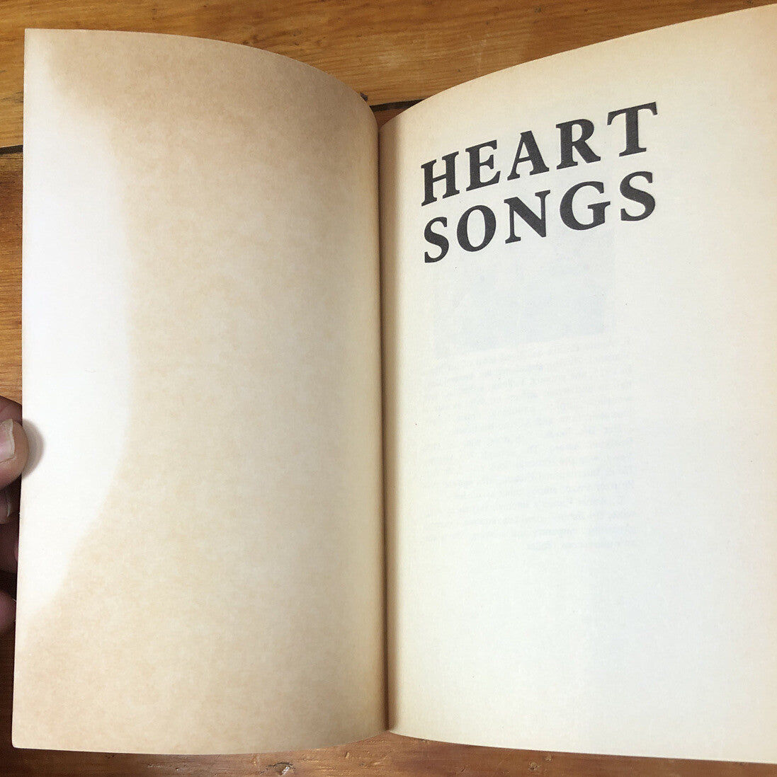 Hearts Songs E. Annie Proulx Novel In Good Condition