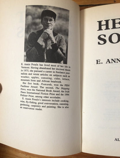 Hearts Songs E. Annie Proulx Novel In Good Condition