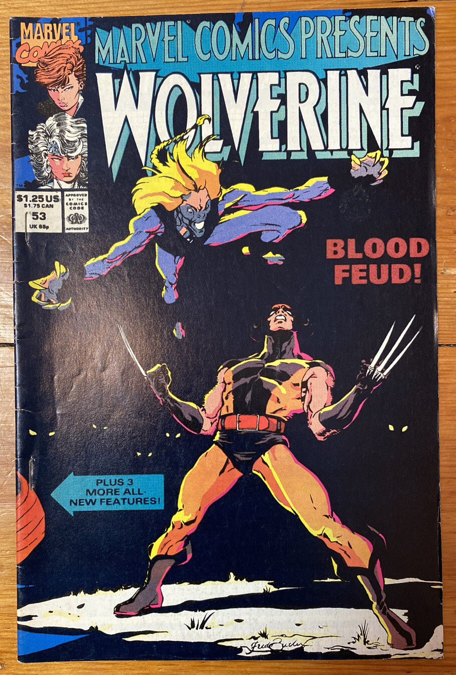 Marvel Comics Presents #53 (1990) NM Wolverine in Good Condition