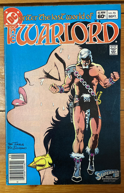 DC Comics The Warlord Comic no 73 September 1983 Collectable Good Condition