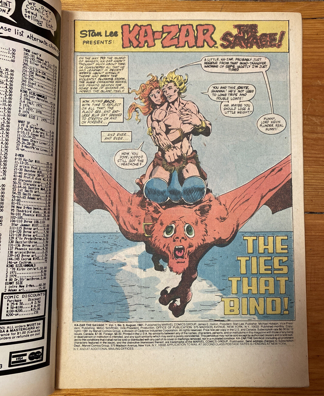 Kazar 5 Aug Marvel Comics Defenders Vintage Collectable Good Condition