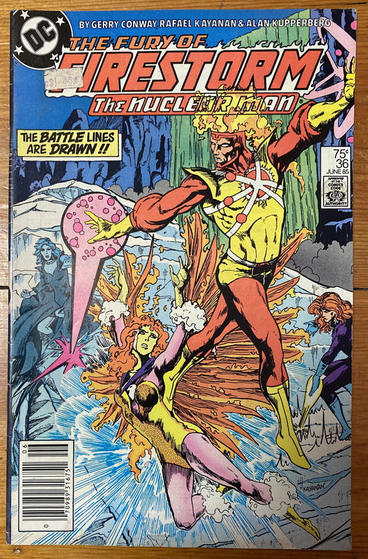 Fury of Firestorm #36 VF+ 8.5 Newsstand DC Comics 1985 Copper Age, Nuclear Man