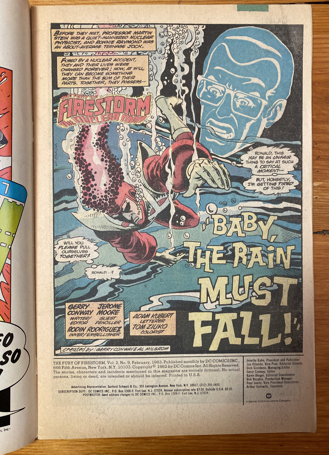 DC Comics - The Fury of Firestorm: The Nuclear Man #9 Feb. 1983 Good Condition