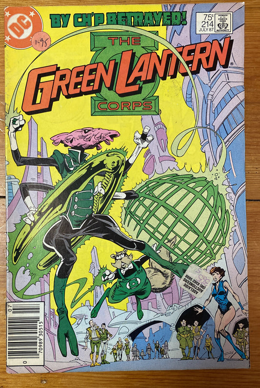 The Green Lantern 214 July 1987 DC Comics Vintage Collectable Good Condition