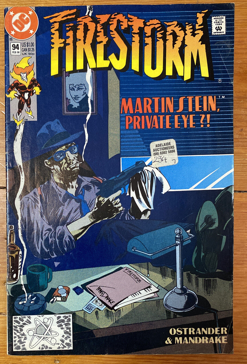 Firestorm Martin Stein Private Eye ?! 94 Feb 1990 DC Comics Vintage OK Condition