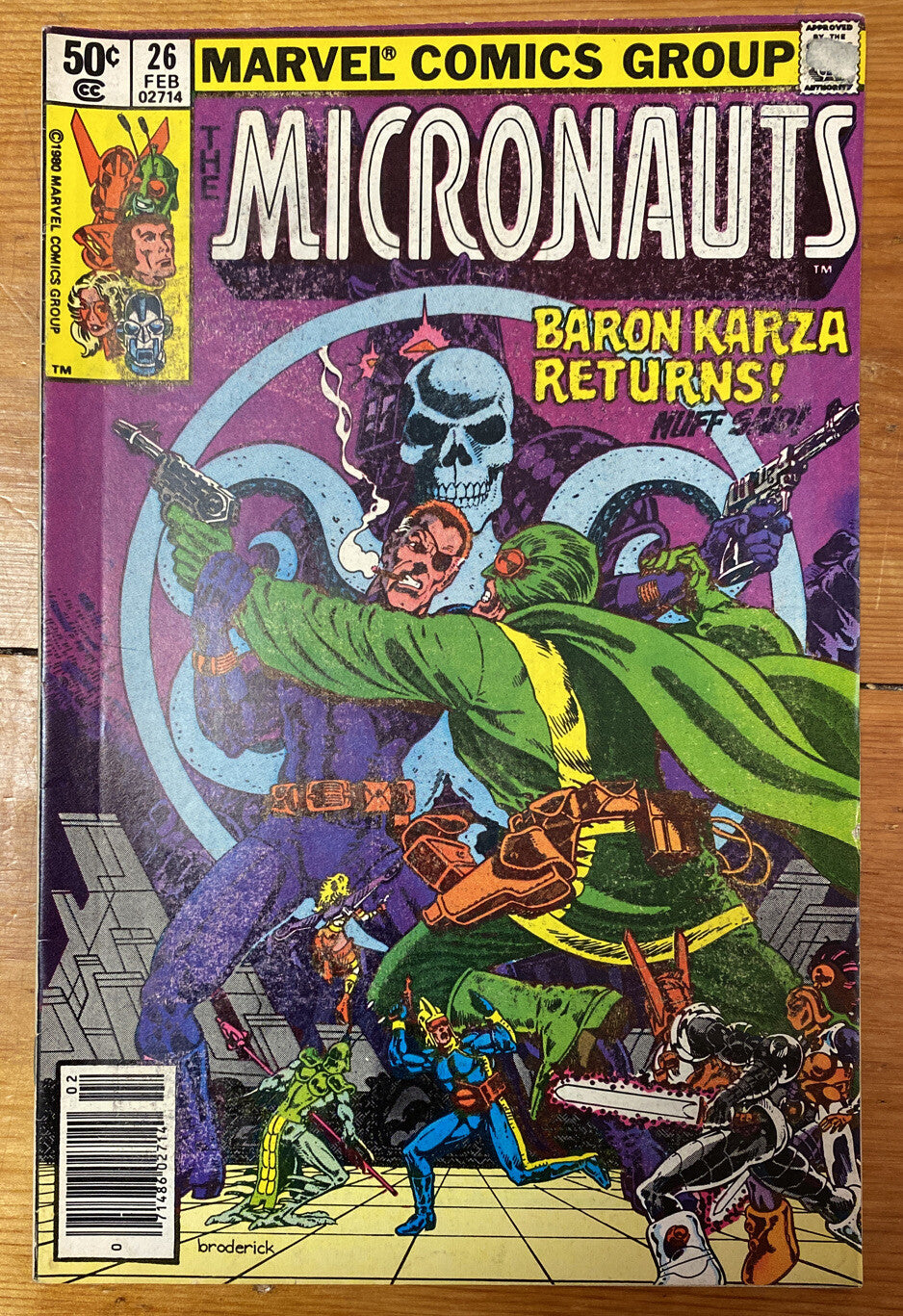 Micronauts 26 Feb Marvel Comics Vintage Collectable OK Condition
