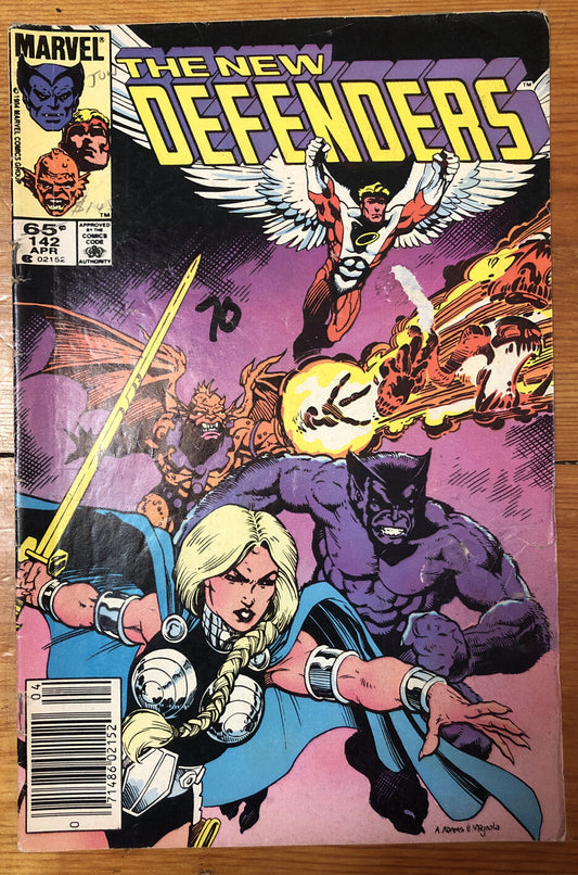 The New Defenders 142 Apr Marvel Comics Vintage Collectable OK Condition