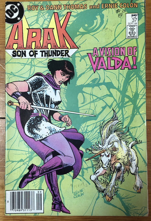 Arak Son Of Thunder 37 Sept 1984 DC Comics Vintage Collectable OK Condition