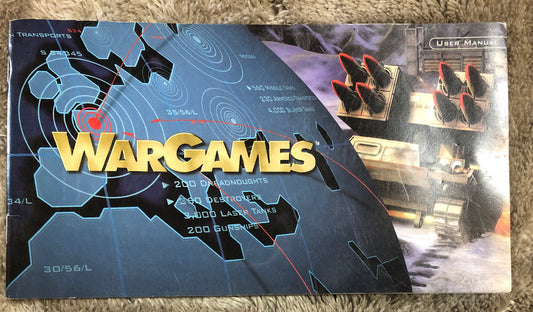 WarGames Original Game Instruction  Booklet