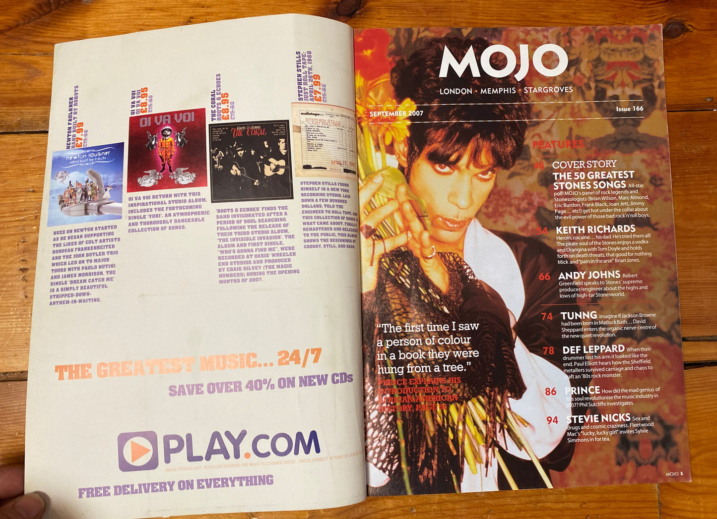 Mojo 166 September 2007 In Good Vintage Condition Magazine