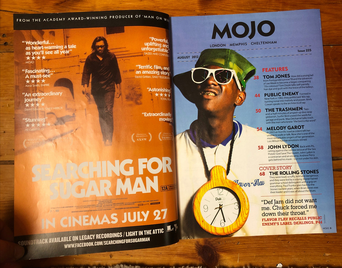 Mojo 225 August 2012 In Good Vintage Condition Magazine