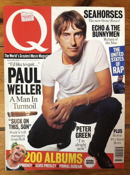 Q Britain's Biggest Music Magazine 131 August 1997 In Good Vintage Condition