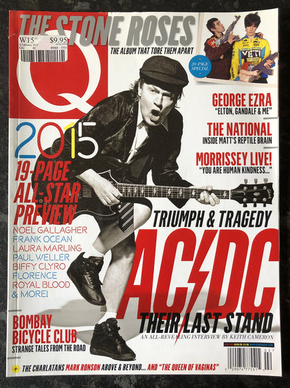Q Britain's Biggest Music Magazine 343 February 2015 In Good Vintage Condition
