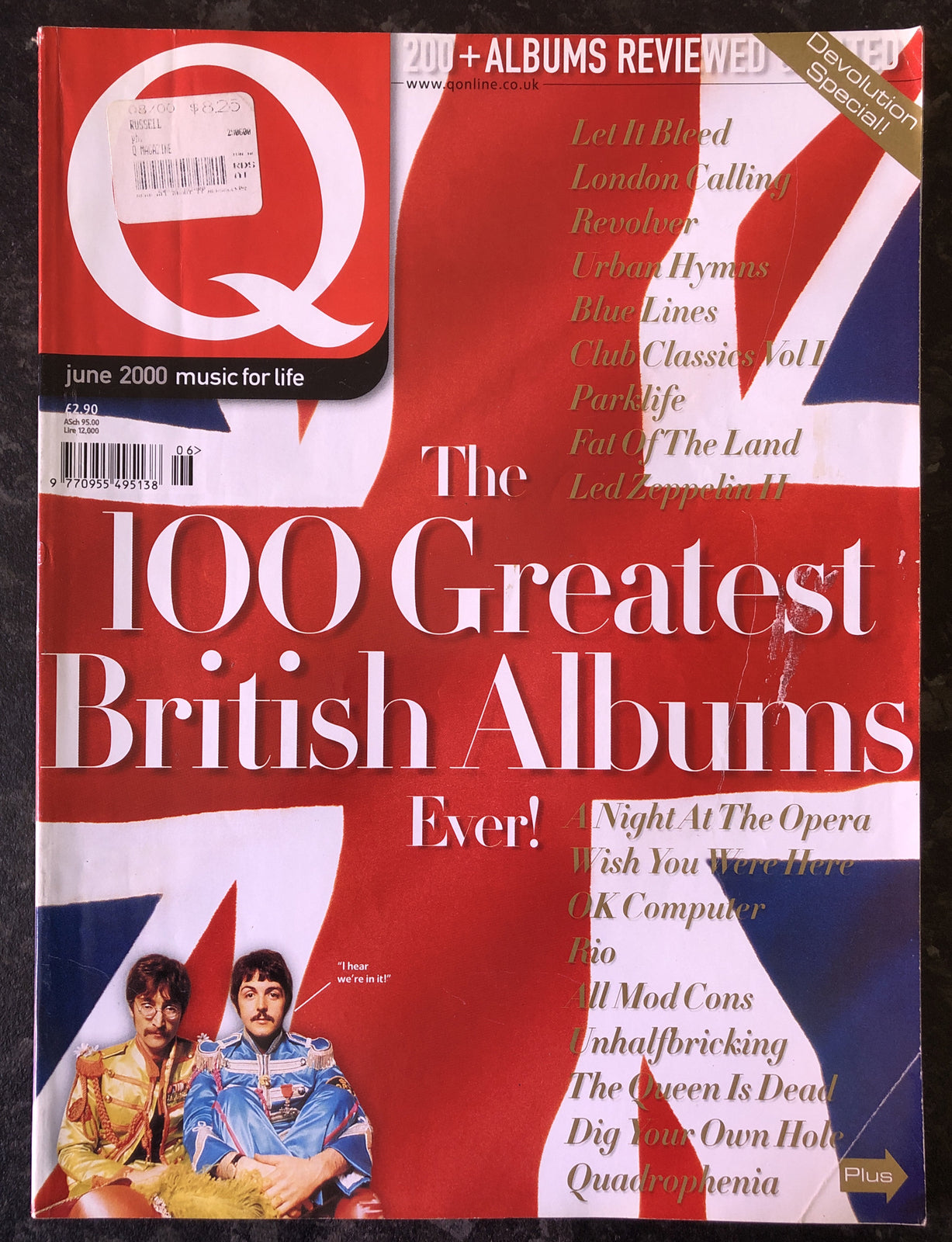 Q Britain's Biggest Music Magazine 165 June 2000 In OK Vintage Condition