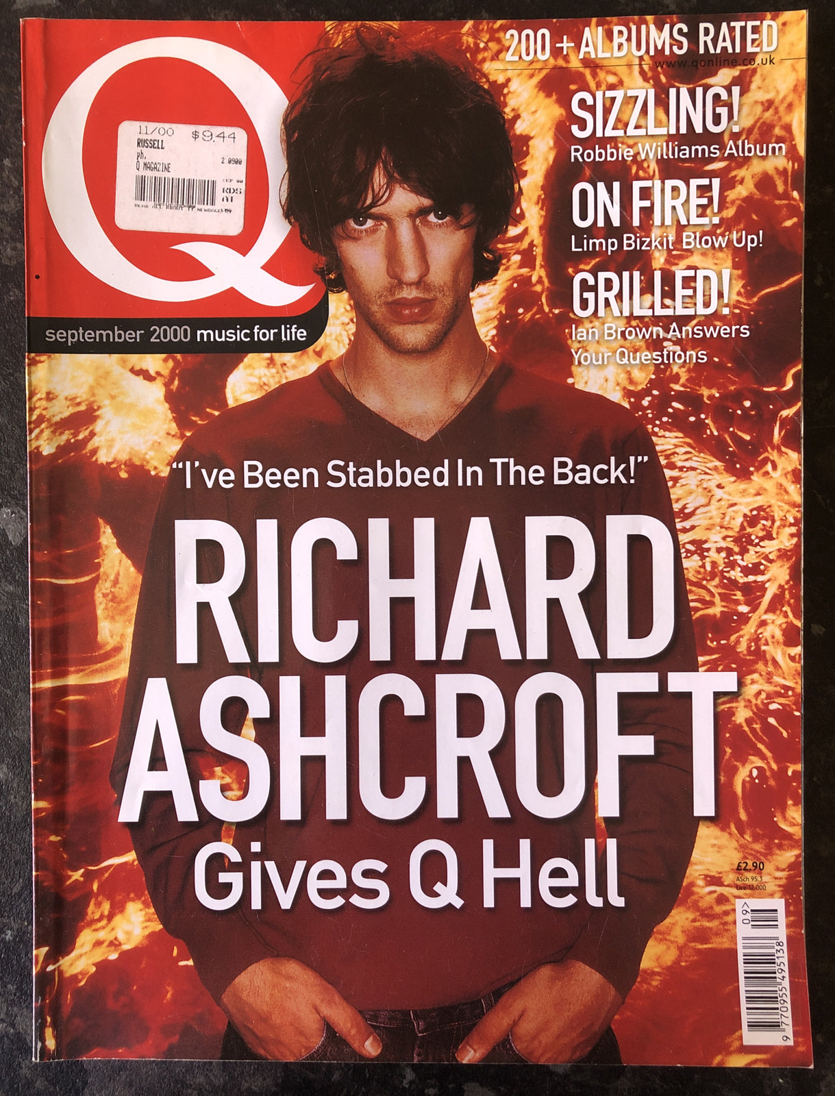 Q Britain's Biggest Music Magazine 168 September 2000 In OK Vintage Condition