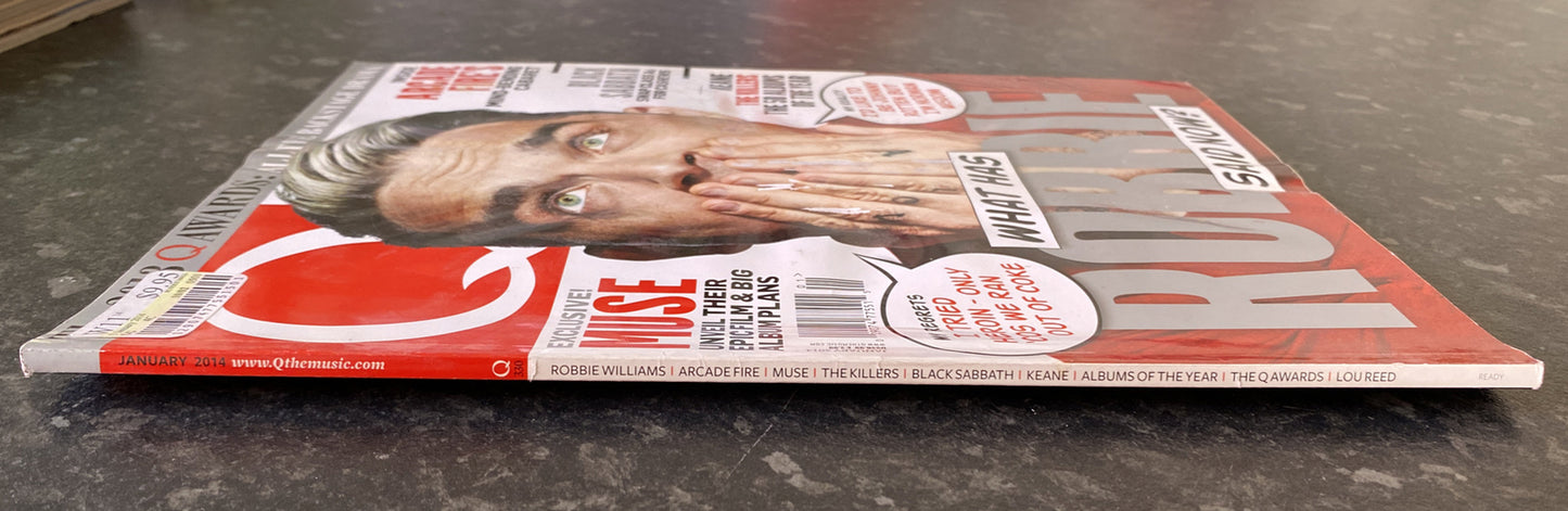 Q Britain's Biggest Music Magazine 330 January 2014 In OK Vintage Condition