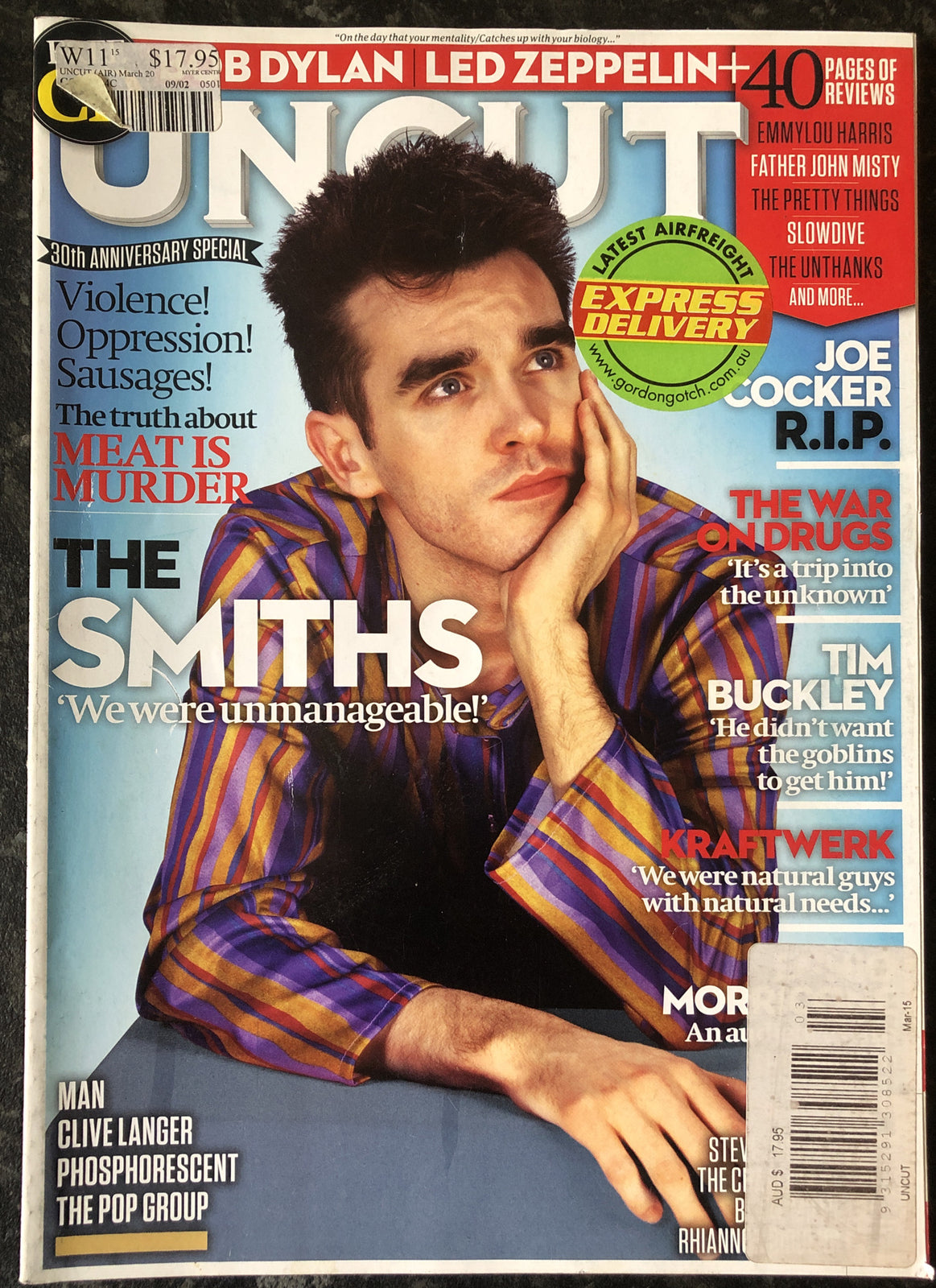 Uncut Movie and Music Magazine 214 March 2015 In Good Vintage Condition