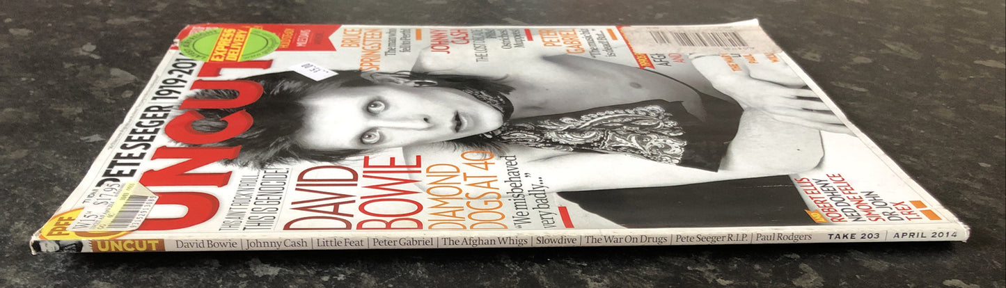 Uncut Movie and Music Magazine 203 April 2014 In Good Vintage Condition