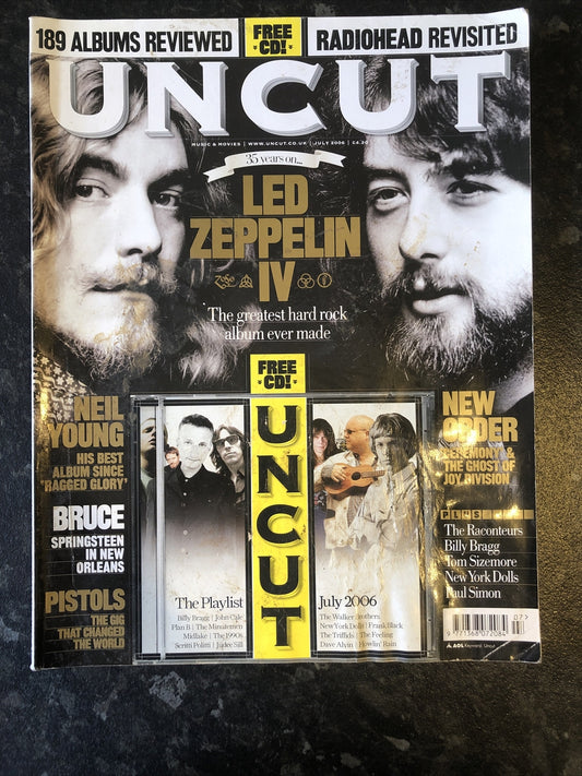 Uncut Movie and Music Magazine 110 July 2006 In Ok Vintage Condition