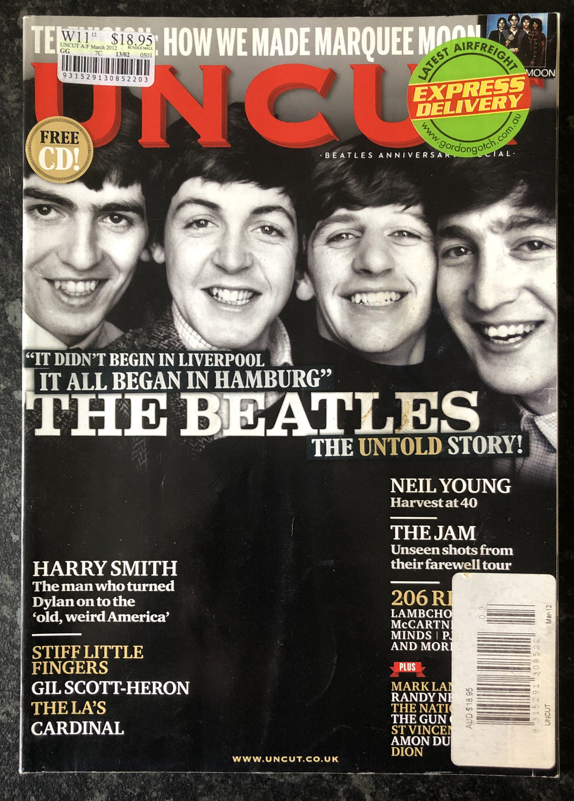 Uncut Movie and Music Magazine 178 March 2012 In Good Vintage Condition