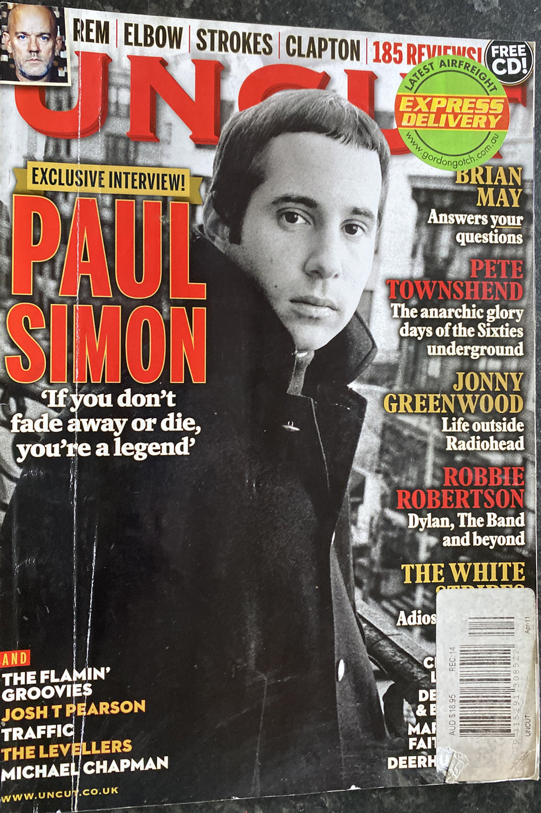 Uncut Movie and Music Magazine 167 April 2011 In Good Vintage Condition