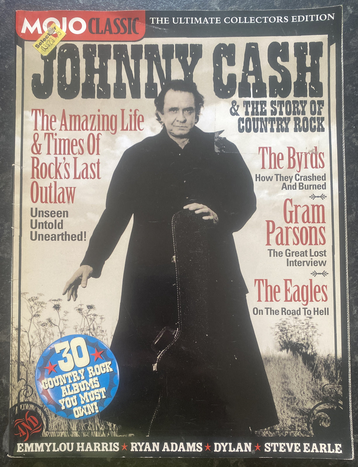 Mojo Johnny Cash & The Story Of Country Rock In Good Vintage Condition Magazine