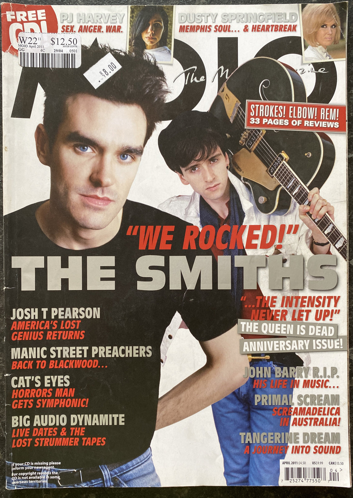 Mojo 209 April 2011 In Good Vintage Condition Magazine