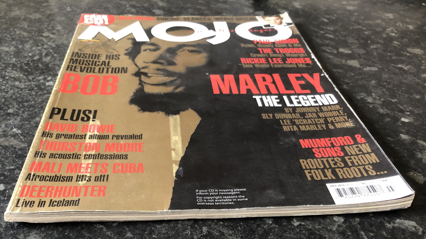 Mojo 212 July 2011 In Good Vintage Condition Magazine