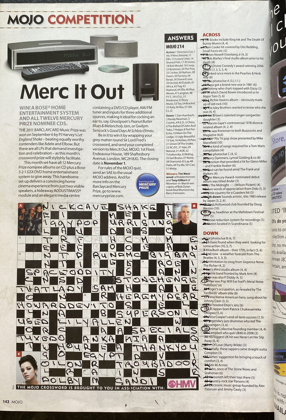 Mojo 216 November 2011 In Good Vintage Condition Magazine