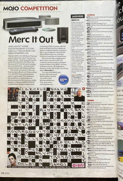 Mojo 216 November 2011 In Good Vintage Condition Magazine