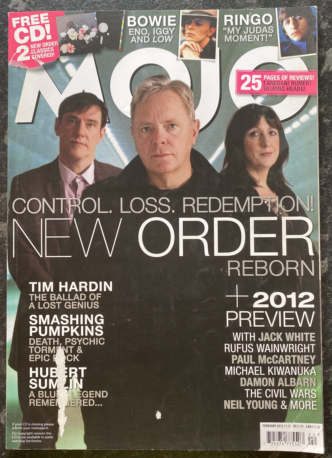 Mojo 219 February 2012 In Ok Vintage Condition Magazine