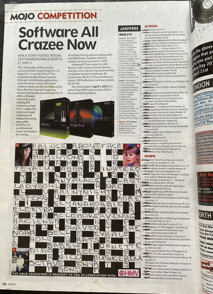 Mojo 221 April 2012 In Good Vintage Condition Magazine