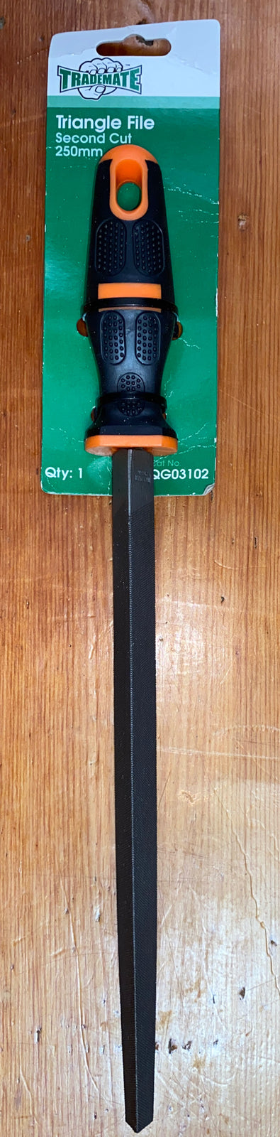 Trademate Triangle File Second Cut metal File 250mm