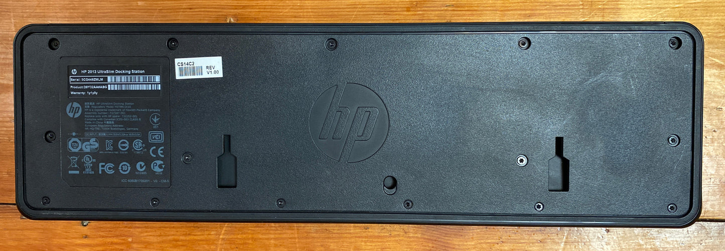280 HP 2013 UltraSlim Docking Station HSTNN-1X10 D9Y32AA#ABG PIN BROKEN