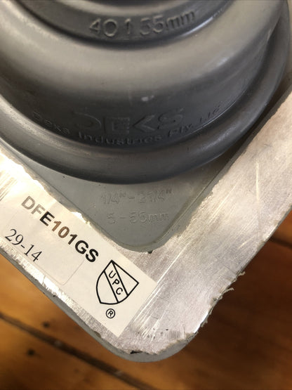 DEKS DFE101GS 5-55mm 0.25-2.25" EPDM Dektite Spring Roof Flashing Seal