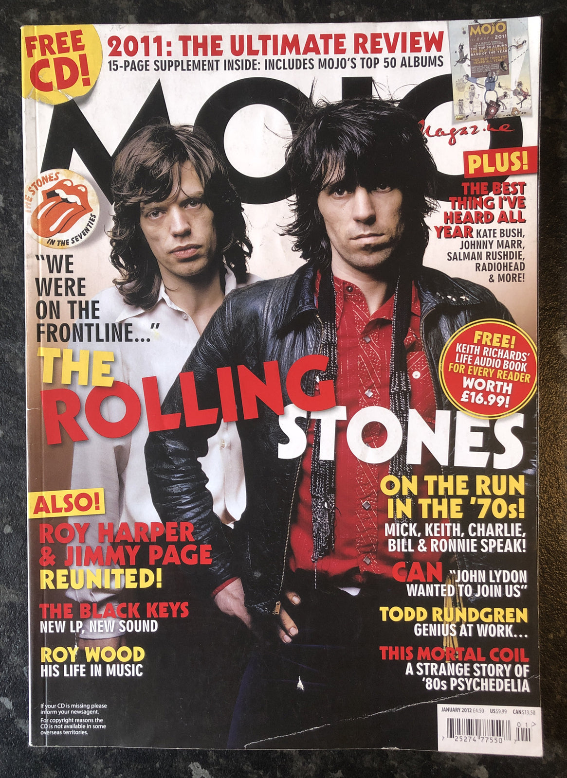Mojo 218 January 2012 In good Vintage Condition Magazine