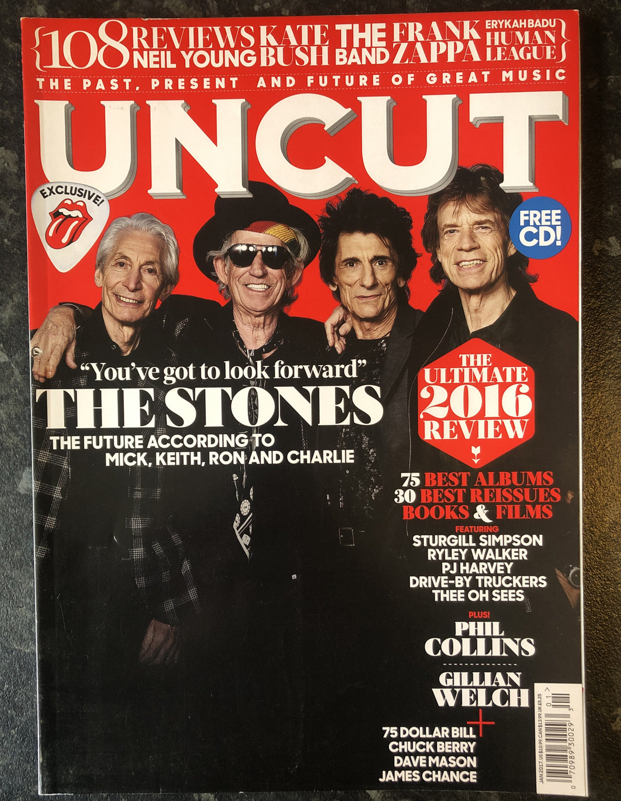 UNCUT MAGAZINE - #236 - JANUARY 2017 - THE STONES - PHIL COLLINS - CHUCK BERRY