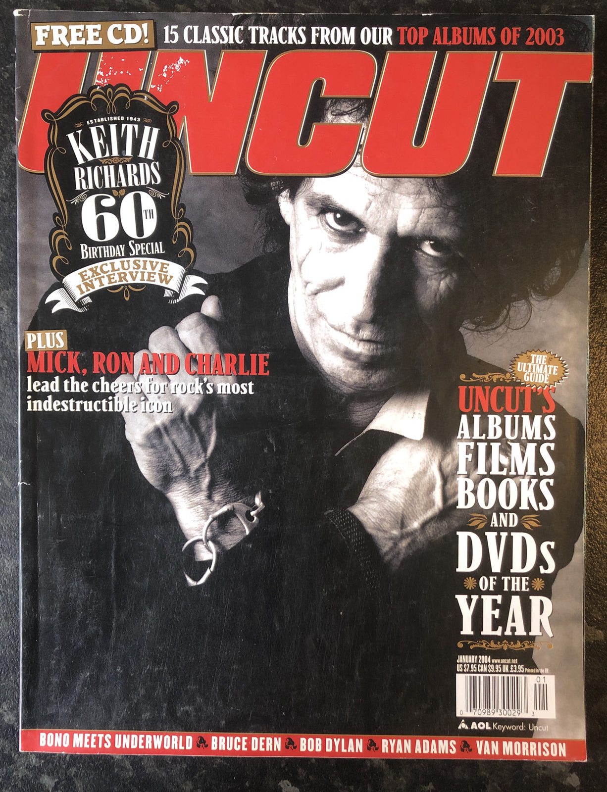 Uncut Magazine January 2004 Bono Keith Richards Underworld Bruce Dern - 80 - edk