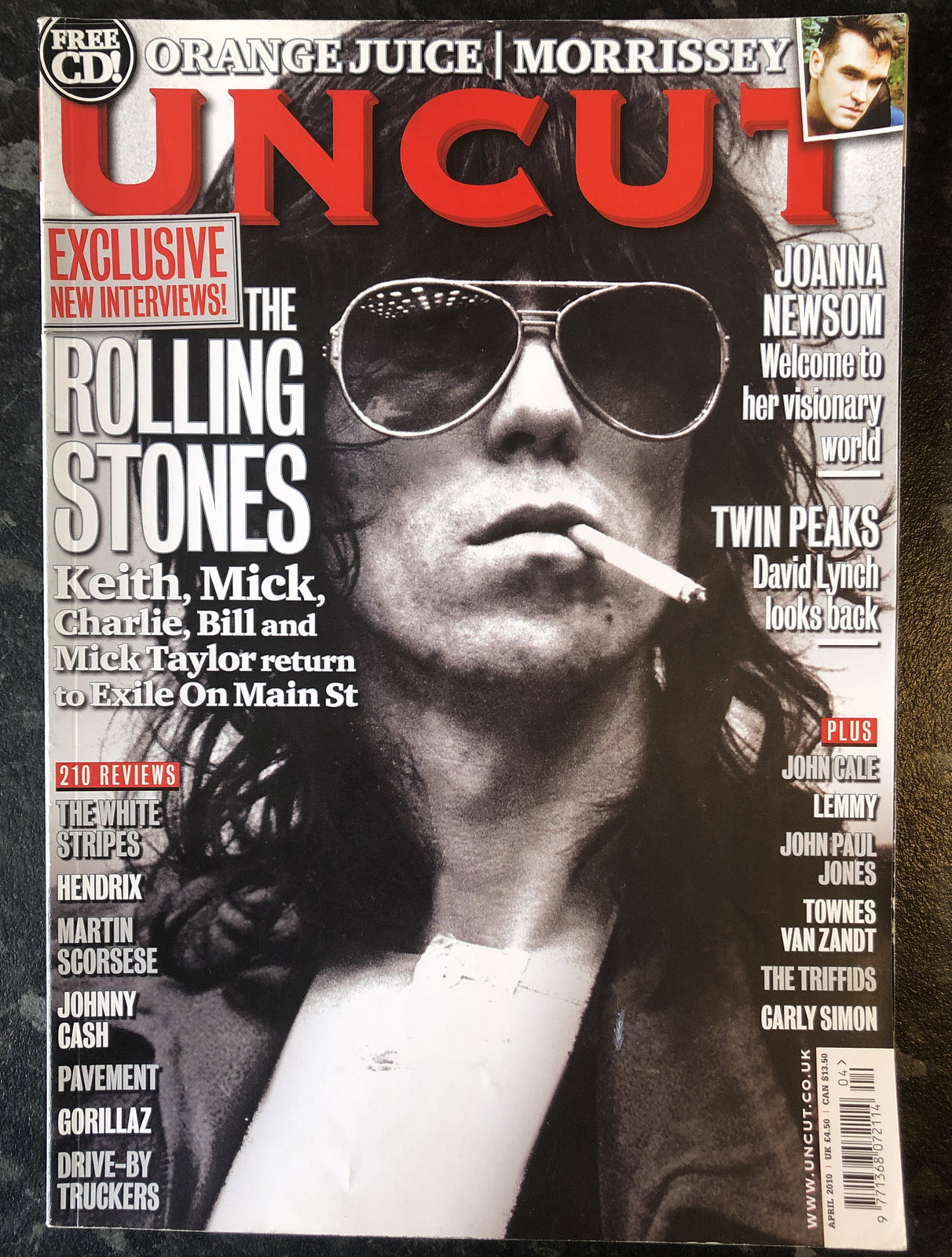 Rolling Stones Uncut Magazine April 2010 - Issue 155 Keith Richards Mick Jagger