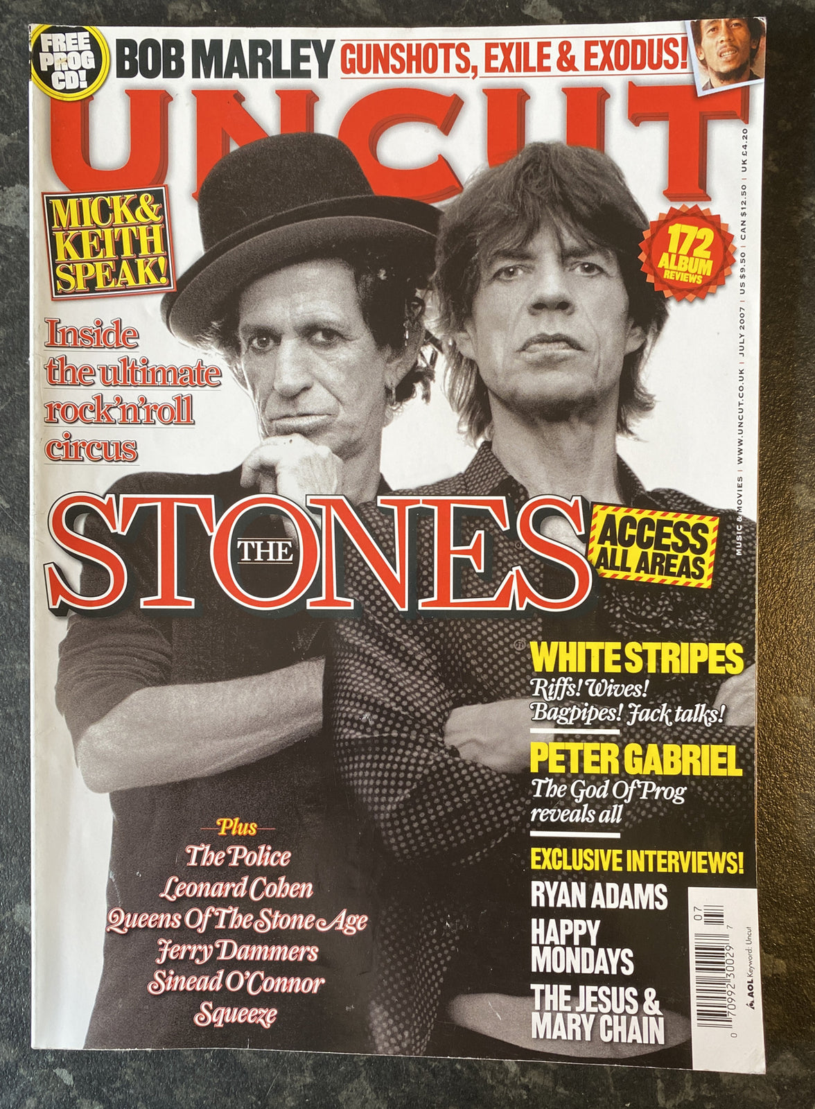 ROLLING STONES UNCUT #122 MAGAZINE JULY 2007 ROLLING STONES COVER WITH FEATURE