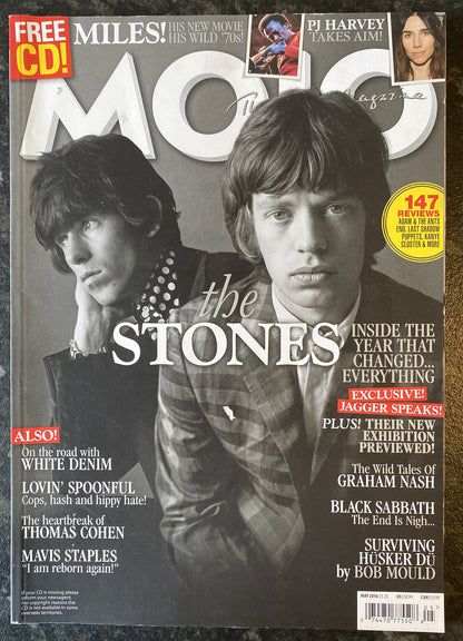 MOJO MAGAZINE #270 MAY 2016 - THE STONES - PJ HARVEY - WHITE DENIM - NO CD