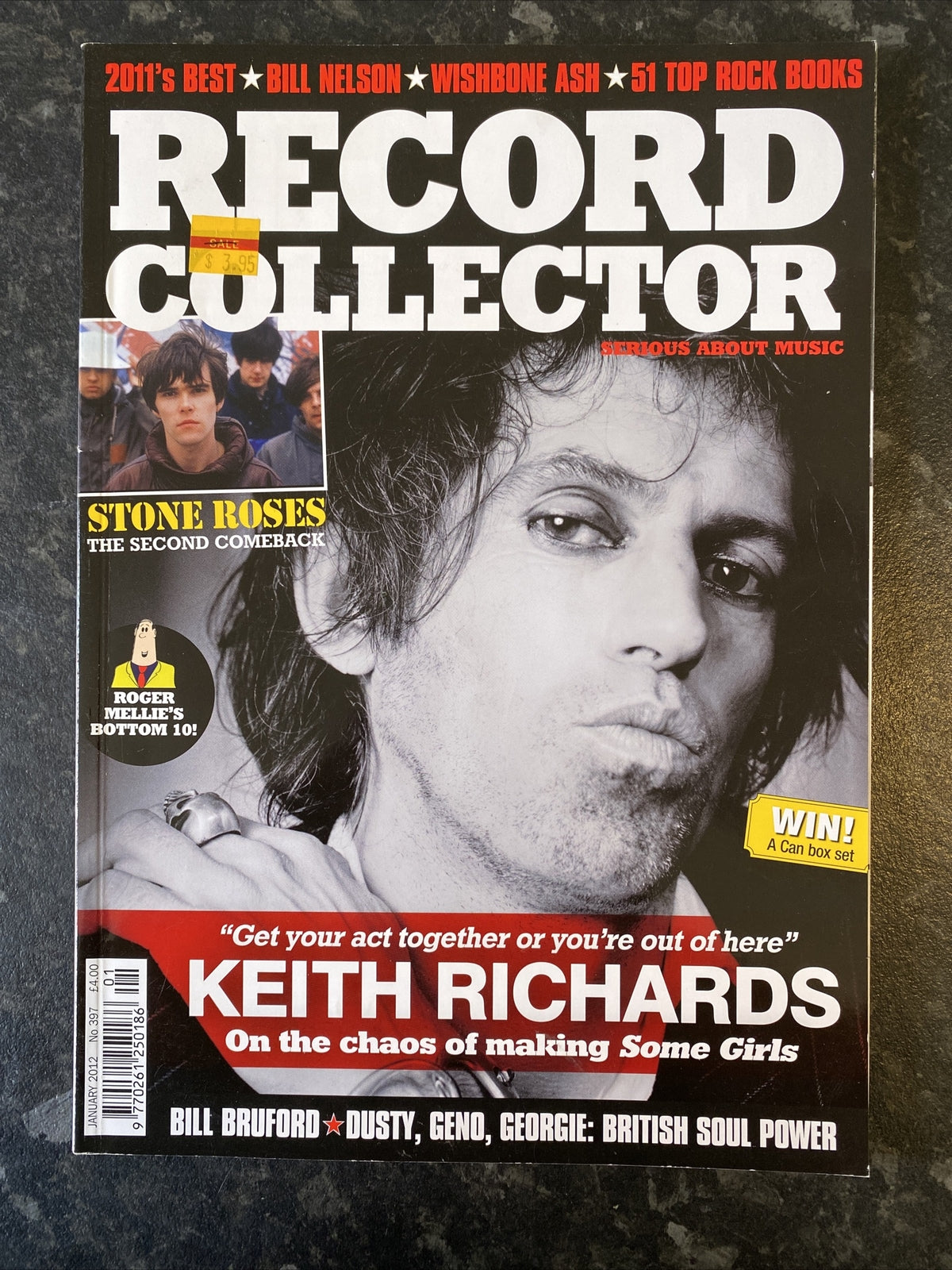 RECORD COLLECTOR MAGAZINE ~ JANUARY 2012 ISSUE: 397 KEITH RICHARDS DUSTY GENO