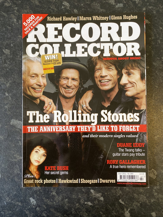 RECORD COLLECTOR MAGAZINE ~ JULY 2011 ISSUE 390 ROLLING STONES BUSH HAWKWIND