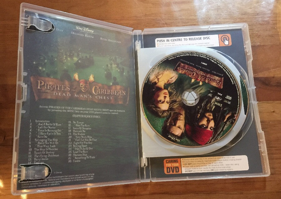 Pirate Of The Caribbean Dead Man's Chest Not Dvd Sealed + free post AUS SELLER