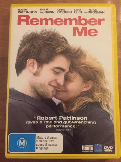 Remember Me Movie - Not Sealed Dvd + Free Post Aus seller