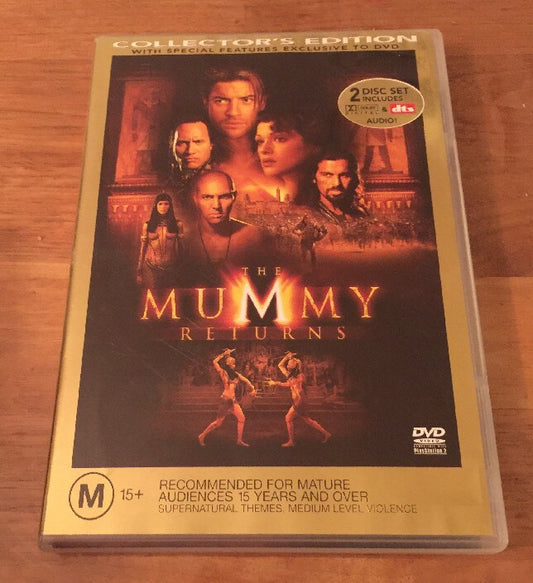 The Mummy Returns  Collectors Edition 2 Disc Dvd Not Sealed + free post